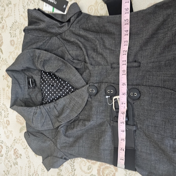 NWT MyMichelle Women's Top Size L - Printed Mock Neck Blouse - Picture 5 of 8